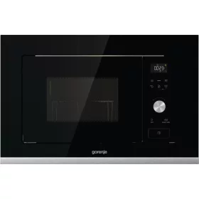   Gorenje BMX201AG1BG Beépíthető mikrohullámú sütő, fekete, AquaClean, automata programok, gyerekzár, grill funkció
