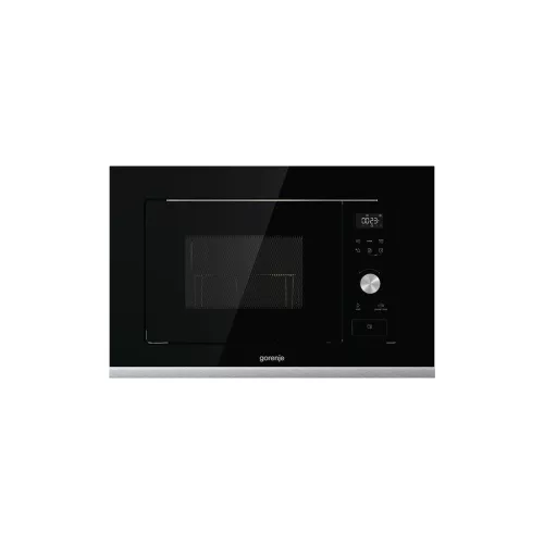 Gorenje BMX201AG1BG Beépíthető mikrohullámú sütő, fekete, AquaClean, automata programok, gyerekzár, grill funkció