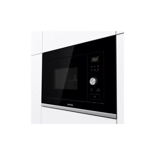 Gorenje BMX201AG1BG Beépíthető mikrohullámú sütő, fekete, AquaClean, automata programok, gyerekzár, grill funkció