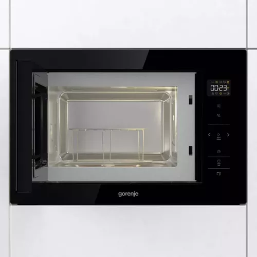 Gorenje BM251SG2BG Beépíthető mikrohullámú sütő, 25 l, grill funkció, automata programok, AquaClean tisztítás, 5 teljesítményfokozat (3 év garancia)