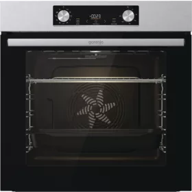   Gorenje BO6735E02X Beépíthető sütő,77 l, 10 sütőfunkció, AquaClean tisztítás, süllyesztett gomb + érintővezérlés, Pizza funkció