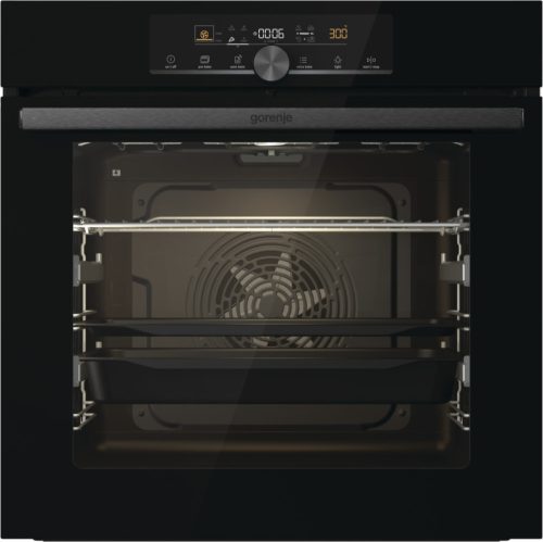 Gorenje BOS6747A01BG Beépíthető sütő, 77 l, ExtraSteam gőzfunkció, katalitikus hátfal, érintővezérlés, teleszkópos sütősín,3 év garancia