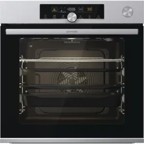   Gorenje BSA6747A04X Beépíthető sütő, 77 l, SteamAssist, katalitikus hátfal, húshőmérő, érintővezérlés, teleszkópos sütősín, 3 év garancia