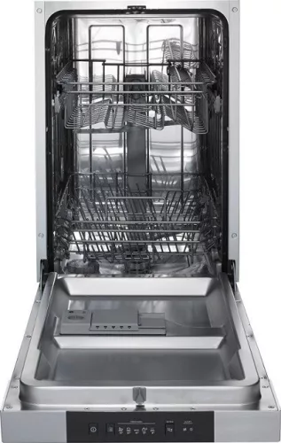Gorenje GI520E15X  Beépíthető mosogatógép, külső vezérlőpaneles, 45 cm széles,bútorlap nélkül, 9 teríték, 9 L fogyasztás, 5 program, 47 dB zajszint, E energiaosztály, alsó evőeszköztartó kosár
