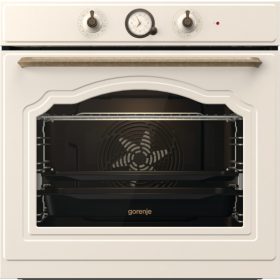   Gorenje BOS67372CLI Beépíthető sütő, 77 l,Classico design, ExtraSteam gőzfunkció, AquaClean tisztítás, teleszkópos sütősín