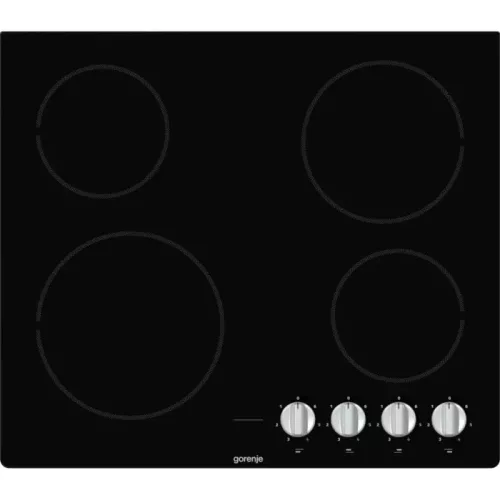 Gorenje EC641BSC beépíthető kerámia főzőlap,60cm, elölgombos vezérlés, melegen tartás, élcsiszolt 
