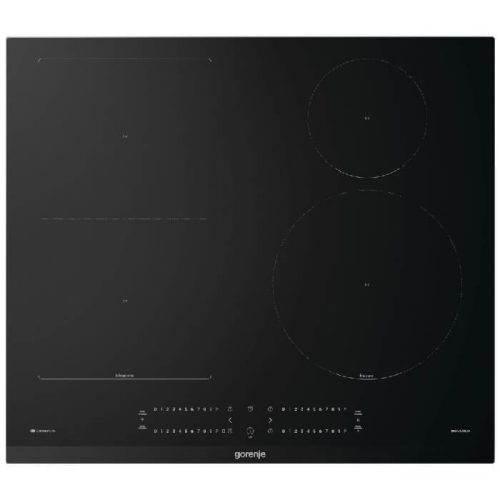 Gorenje GI6432BCWF beépíthető indukciós főzőlap, fekete, 60cm, Slider vezérlés, WIFI, BridgeArea, extra nagy zóna 23 cm, automata prog., Timer 