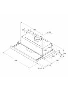 Whirlpool AKR 750 G K teleszkópos páraelszívó, fekete üveges