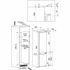 Whirlpool SP40 802 EU 2 beépíthető alulfagyasztós hűtőszekrény, 299 l hűtőtér, 101 l fagyasztótér, különleges méret, E energiaosztály, 194x71x56 cm