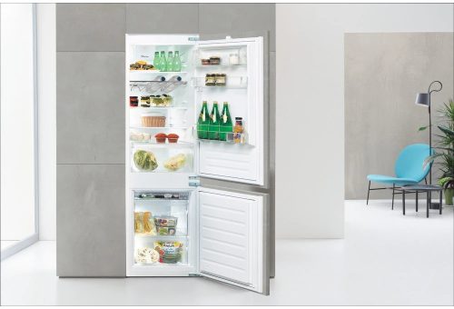 Whirlpool ART 66122 Beépíthető hűtőszekrény, hűtőtér / 79 l fagyasztótér, E energiaosztály, 6. Érzék, Frostless technológia, LED világítás