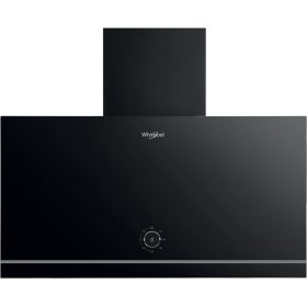 Whirlpool WHVA 62F LM K egyenes fekete üveg, fali elszívó