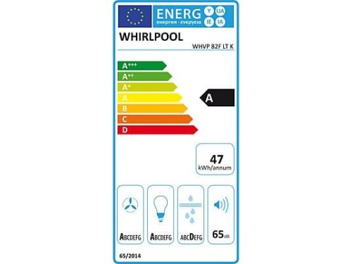 Whirlpool WHVP 82F LT K ferdesíkú fali kürtős páraelszívó