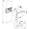 Whirlpool W6 MD440 NB beépíthető mikorhullámú sütő,  fekete szín, LCD kijelző, grill, gőz funkció, 3D melegítés, érintőszenzoros vezérlés 