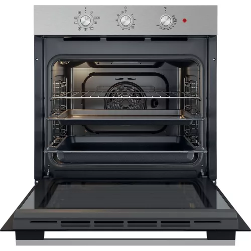 Whirlpool OMK38HU0X Beépíthető elektromos sütő, inox, 8 funkcióval, digitális kijelzővel, 71 L, teleszkópos sütősín nélkül, hidrolitikus öntisztítás
