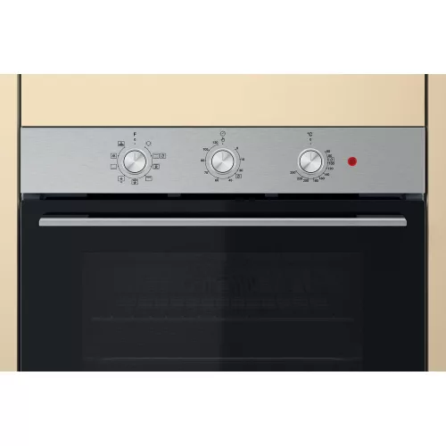 Whirlpool OMK38HU0X Beépíthető elektromos sütő, inox, 8 funkcióval, digitális kijelzővel, 71 L, teleszkópos sütősín nélkül, hidrolitikus öntisztítás
