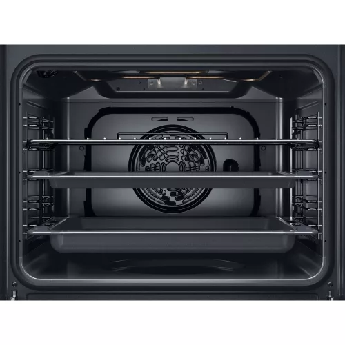 Whirlpool OMK38HU0X Beépíthető elektromos sütő, inox, 8 funkcióval, digitális kijelzővel, 71 L, teleszkópos sütősín nélkül, hidrolitikus öntisztítás