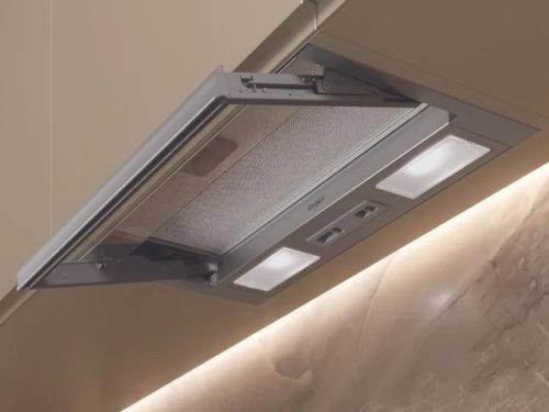 Whirlpool WSK 64 FLS X Felső szekrénybe vagy kürtőbe építhető páraelszívó, C energiaosztály, inox