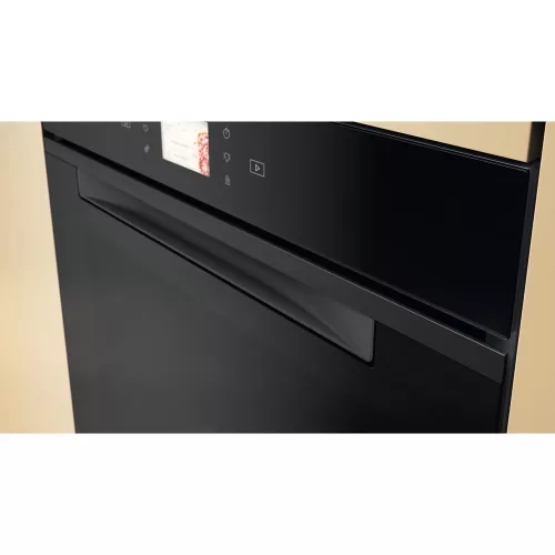 Whirlpool WOI118HT2SBA Beépíthető elektromos sütő, Fekete üveg, 6. Érzék funkció receptekkel, MF8, SmartClean (hidrolitikus) sütőtisztítás, "A+" energiaosztály