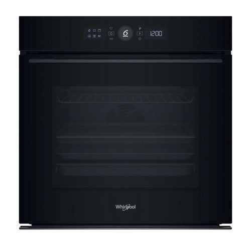 Whirlpool WOI5S8HM1SBA beépíthető sütő, Fekete üveg, finoman csukódó sütőajtó,  6. Érzék funkció MF8, SmartClean, A+ energiaosztály