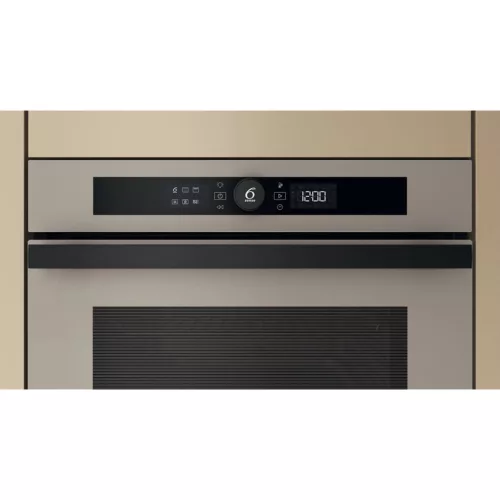 Whirlpool WOI4S8HM2SEA beépíthető sütő Szaténezüst üveg, (3 rétegű), 6. Érzék funkció 6 ételkategóriára, MF8, SmartClean (hidrolitikus)