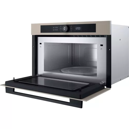 Whirlpool WMD54MBG Beépíthető mikrohullámú sütő, szatén, , 31 liter, 6. Érzék funkciók, mikrohullám teljesítmény 1000W, CRISP, grill, digitális kijelző