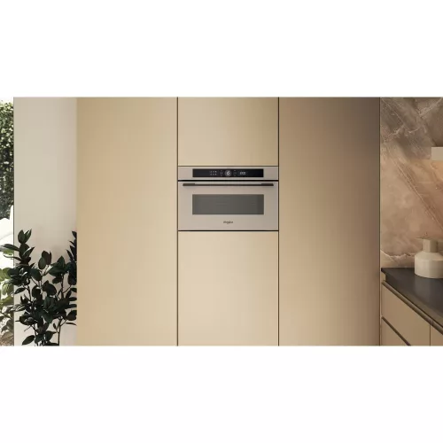 Whirlpool WMD54MBG Beépíthető mikrohullámú sütő, szatén, , 31 liter, 6. Érzék funkciók, mikrohullám teljesítmény 1000W, CRISP, grill, digitális kijelző