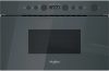 Whirlpool WMN14BSG beépíthető mikrohullámú sütő, Grafit szürke, 22 liter, mikrohullám teljesítmény 750 W, oldalra nyíló üvegajtó