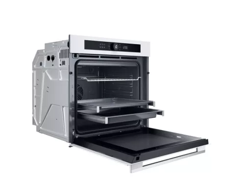 Whirlpool WOI5S8PM2SWA beépíthető sütő, fehér üveg, finoman csukódó sütőajtó (4 rétegű), 6. Érzék funkció, MF8, PIROLITIKUS 