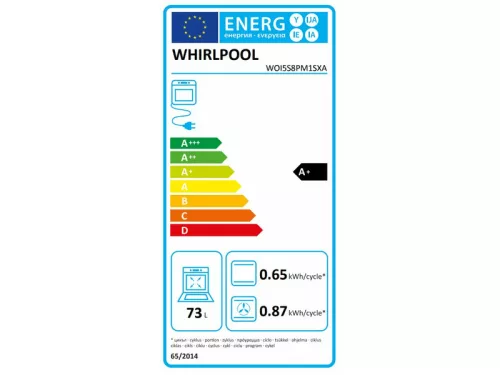 Whirlpool WOI5S8PM1SXA Beépíthető sütő, inox,  6. Érzék funkció 6 ételkategóriára, MF8, PIROLITIKUS, Airfry, HH Pizza, Steam+
