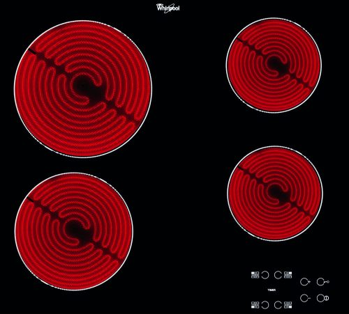 Whirlpool AKT 8090/NE üvegkerámia főzőlap, fekete, 6200 W, érintőszenzoros, gyerekzár, booster funkció nélkül