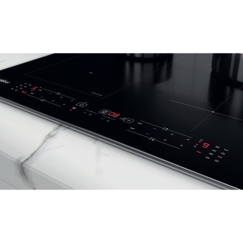 Whirlpool WL B5860 AL indukciós főzőlap, fekete, körben fém keretes,