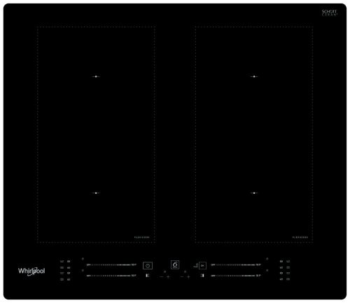 Whirlpool WL S7260 NE indukciós főzőlap, fekete, 7200 W, érintőszenzoros, gyerekzár, booster funkció