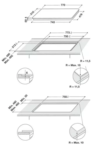 Whirlpool WL S3777 NE indukciós főzőlap, fekete, beérkezés szeptember végén