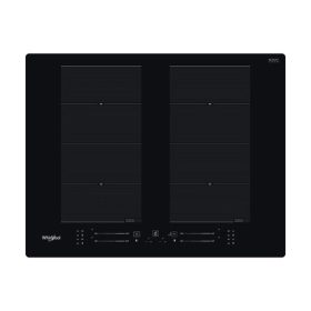   Whirlpool WF S8865 NE zónánkénti premium slider vezérlésű indukciós főzőlap, fekete,  65 cm, 4 főzőzóna, 18+B, beállítható időzítés, FLexi Oval x2, 6. Érzék automatikus funkciók, Power Management
