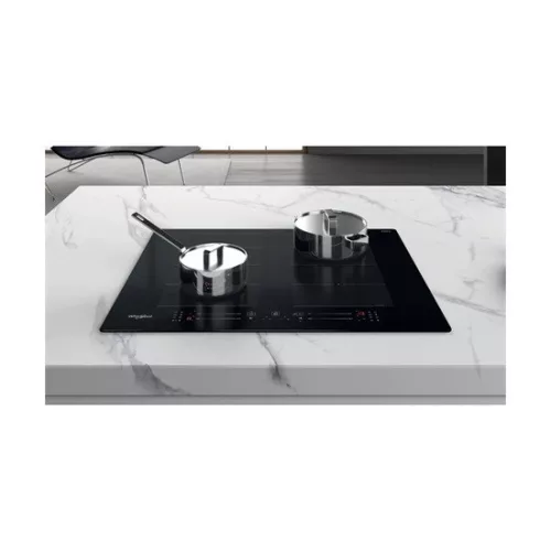 Whirlpool WF S8865 NE zónánkénti premium slider vezérlésű indukciós főzőlap, fekete,  65 cm, 4 főzőzóna, 18+B, beállítható időzítés, FLexi Oval x2, 6. Érzék automatikus funkciók, Power Management