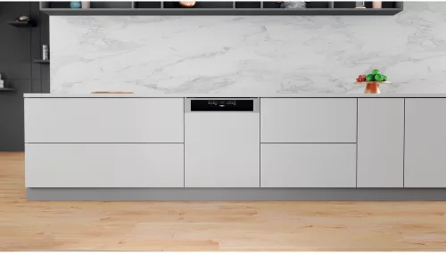 Whirlpool WBO 3T341 P X külső vezérlőpaneles, 60 cm-es beépíthető mosogatógép, inox