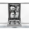 Whirlpool WSBO 3O23 PF X külső vezérlőpaneles, 45 cm-es beépíthető mosogatógép, inox