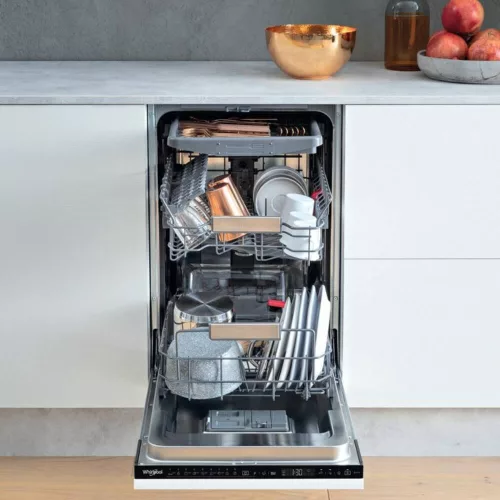 Whirlpool WSIP 4O33 PFE teljesen integrálható 45 cm-es beépíthető mosogatógép