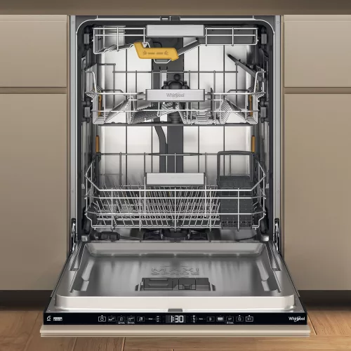 Whirlpool W8I HT58 TS teljesen integrálható mosogatógép,  "B" energiaosztály