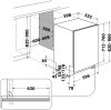 Whirlpool WH8IPB14AM6L0 teljesen beépíthető mosogatógép 60 cm