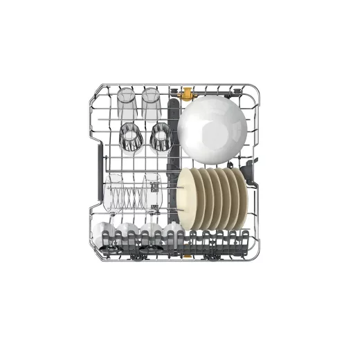Whirlpool WH6IB16AM6T0 teljesen beépíthető mogogatógép, 60cm, 16 teríték, MaxiSpace, Evőeszköztartó fiók, Eco program, PowerClean