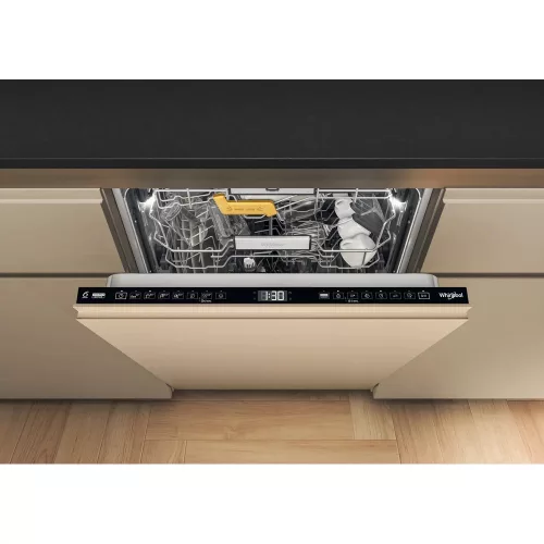 Whirlpool WH8IA15AM3TUS0  teljesen beépíthető mosogatógép 60 cm, "A" energiaosztály,  SpaceClean "Ibiza" kombinált felső kosár, 15 teríték,