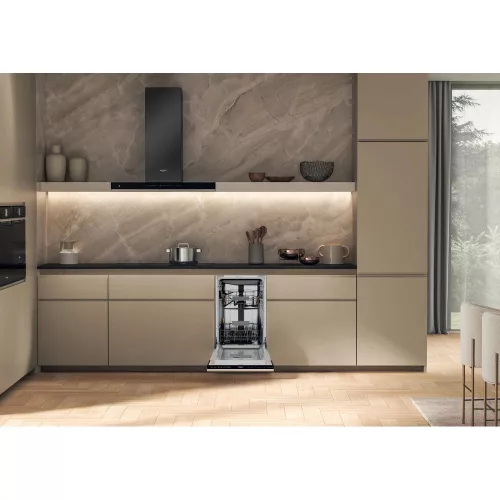 Whirlpool WH6IC11BS7LSA0 Teljesen integrálható keskeny mosogatógép, "C" energiaosztály, 11 teríték, PowerClean