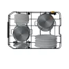 Whirlpool WH6IC11BS7LSA0 Teljesen integrálható keskeny mosogatógép, "C" energiaosztály, 11 teríték, PowerClean