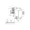 Whirlpool WH6IC11BS7LSA0 Teljesen integrálható keskeny mosogatógép, "C" energiaosztály, 11 teríték, PowerClean