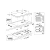 Whirlpool WL S3777 NE BM Matt Protect, zónánkénti premium slider vezérlésű indukciós főzőlap, 77 cm