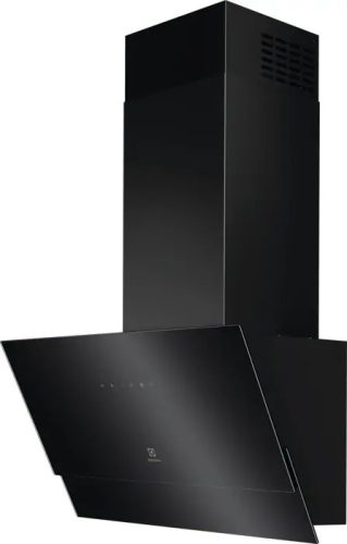 Electrolux LFV626K fali döntött páraelszívó, 60 cm, fekete, 3+1 fokozatú érintővezérlés, Hob2Hood, LED világítás