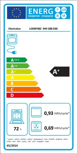Electrolux LOE8P38Z MealAssist beépíthető elektromos sütő, pirolitikus tisztítás, érintővezérlés, SoftClosing ajtó, gyorsfelfűtés, teleszkópos sütősín, 72l