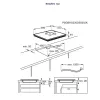 Electrolux EIV63443CT beépíthető indukciós főzőlap, Bridge funkció, 60 cm, Hob2Hood, SaphirMatt üvegfelület, érintővezérlés, időzítő