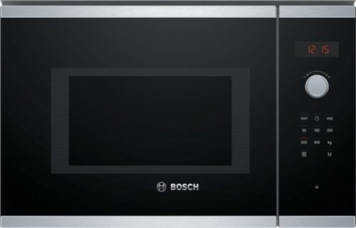Bosch BFL553MS0 beépíthető mikrohullámú sütő inox/ fekete, 25 L, 900 W
